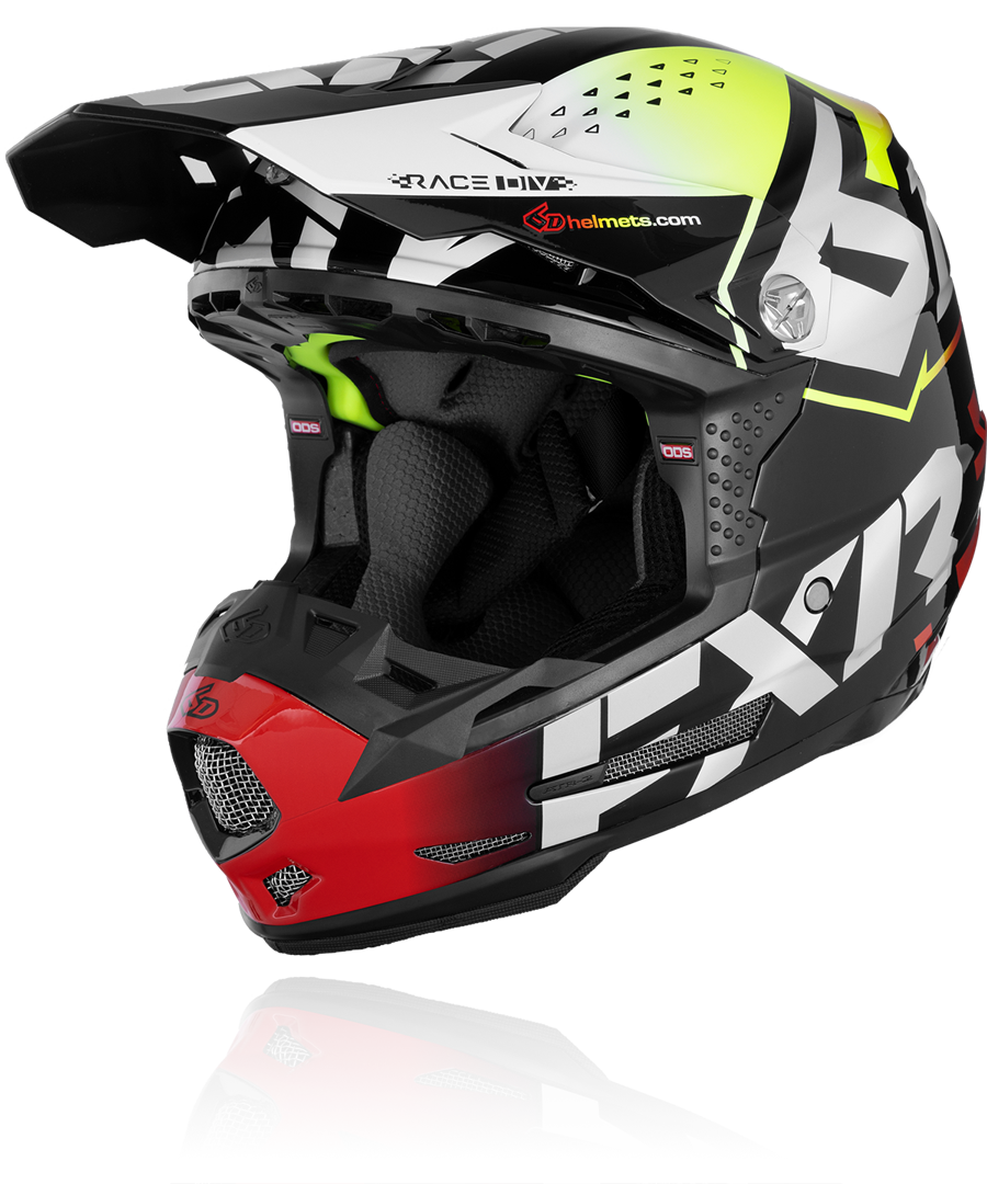 A front view image of FXR's 6D ATR-2Y helmet