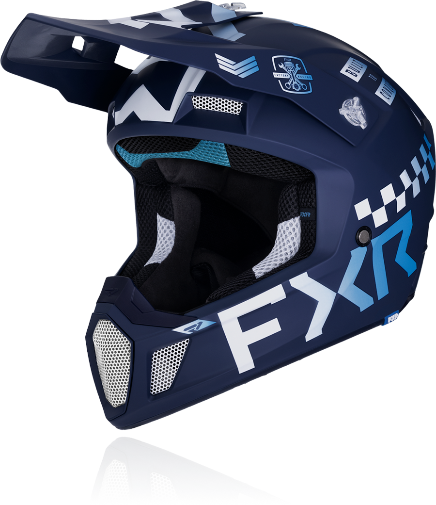 A front view image of FXR's Clutch Gladiator helmet