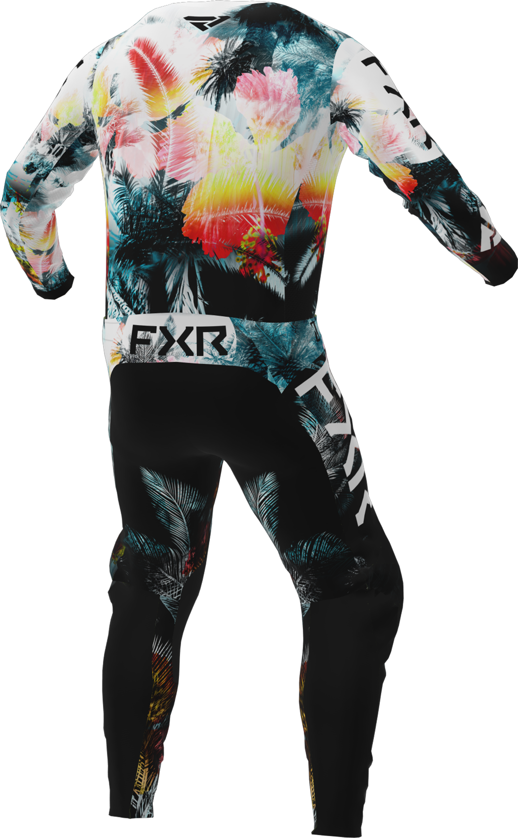 A 3D image of FXR's Podium MX Jersey and Pant in Safari colorway